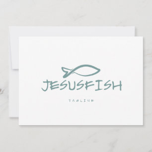 Jesus FISH Logovorlage Einladung