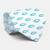 Jesus Fish Pattern Krawatte (Gerollt)