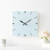 Jesus Fish Pattern Quadratische Wanduhr (Zuhause)