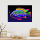 Jesus Fish Poster (Küche)