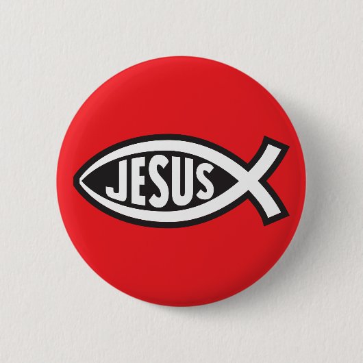 Jesus Fish Secret Symbol Ichthys Bildschirms ī ī ¡ Button (Vorderseite)