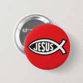 Jesus Fish Secret Symbol Ichthys Bildschirms ī ī ¡ Button (Vorne & Hinten)