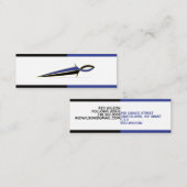 Jesus Fish Sword Mini Visitenkarte (Vorne/Hinten)
