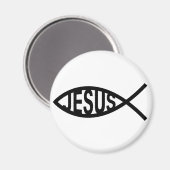 Jesus Fish Symbol Magnet (Vorderseite/Rückseite)