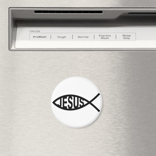 Jesus Fish Symbol Magnet (In Situ (Geschirrspüler))