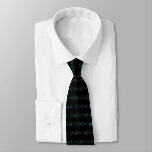 Jesus Fish Symbol Neck Tie Krawatte (Gebunden)