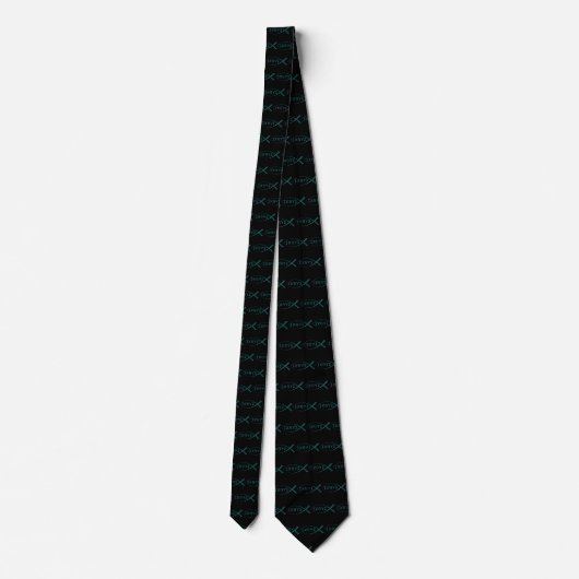 Jesus Fish Symbol Neck Tie Krawatte (Rückseite)