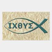 Jesus Fish Symbol Stickers (Vorderseite)