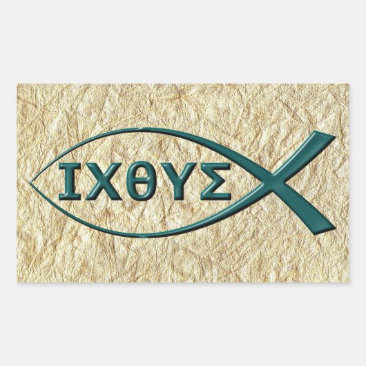 Jesus Fish Symbol Stickers (Vorderseite)