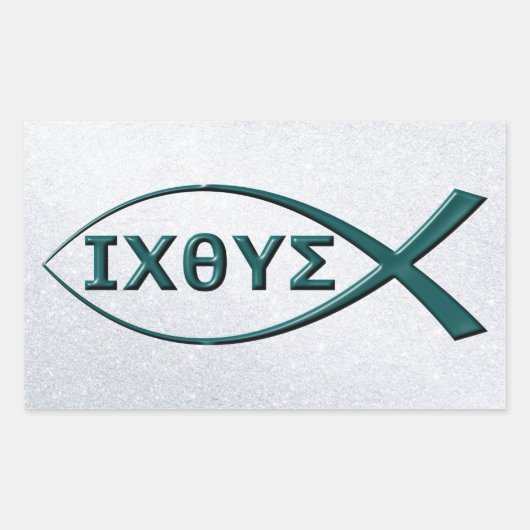 Jesus Fish Symbol Stickers (Vorderseite)