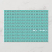 Jesus Fish Text Visitenkarte Begleitkarte (Vorderseite)