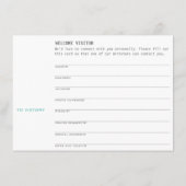 Jesus Fish Text Visitenkarte Begleitkarte (Rückseite)