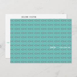 Jesus Fish Text Visitenkarte Begleitkarte