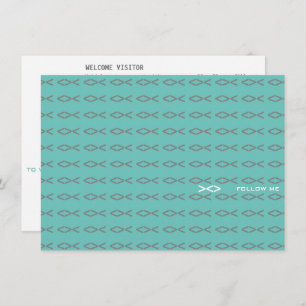 Jesus Fish Text Visitenkarte Begleitkarte