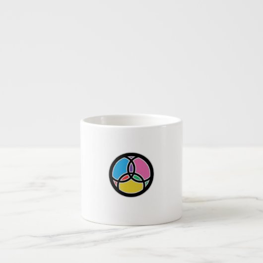 Jesus Fish Trinity Festglas Espressotasse (Vorderseite)