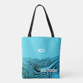 Jesus Fish Wavy Waters Tasche (Rückseite)