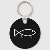 Jesus Fish with Legs - Keychain Schlüsselanhänger (Vorderseite)