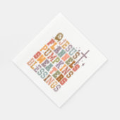 Jesus Flannels Pumpkins Sweaters Segnungen Serviette (Ecke)
