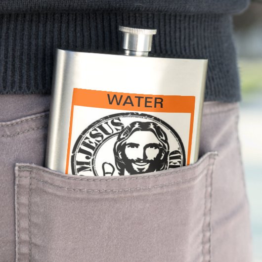 Jesus-Flasche Flachmann (Beispiel)