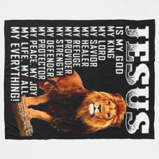 JESUS FLEECEDECKE (Vorderseite (Horizontal))