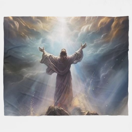 JESUS FLEECEDECKE (Vorderseite (Horizontal))