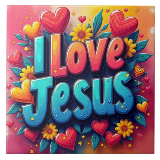 Jesus Fliese (Vorderseite)