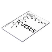JESUS FLORAL CORNER NOTIZBLOCK (Linke Seite)