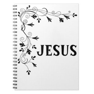 JESUS FLORAL CORNER NOTIZBLOCK