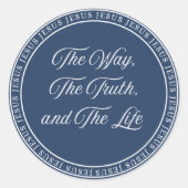 Jesus - Flush Seal Runder Aufkleber (Vorderseite)