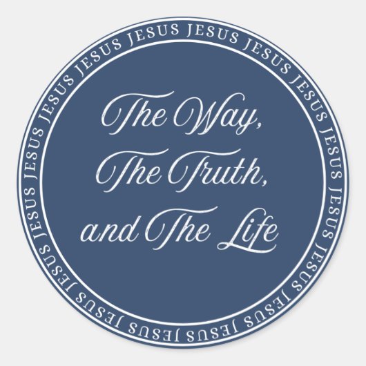 Jesus - Flush Seal Runder Aufkleber (Vorderseite)