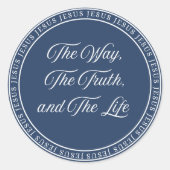 Jesus - Flush Seal Runder Aufkleber (Vorderseite)