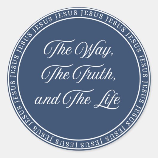 Jesus - Flush Seal Runder Aufkleber (Vorderseite)