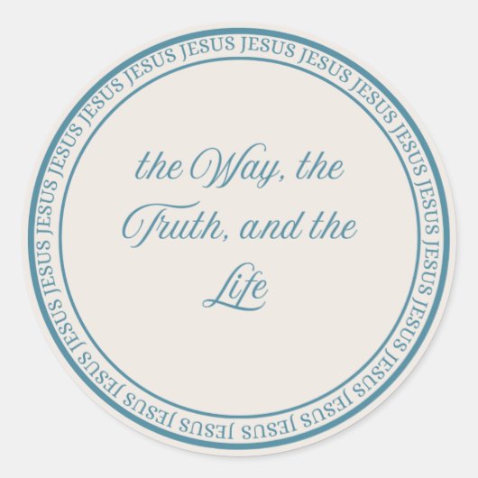 Jesus - flush Siegel groß Runder Aufkleber (Vorderseite)