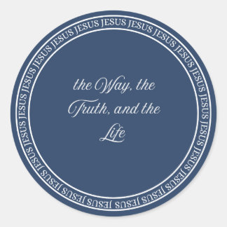 Jesus - flush-Siegel Runder Aufkleber