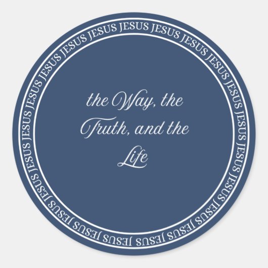 Jesus - flush-Siegel Runder Aufkleber (Vorderseite)