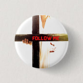 Jesus folgt mir Frisbee Button (Vorderseite)