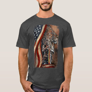 Jesus Frau Kind Gottes Krieger des christlichen Lö T-Shirt
