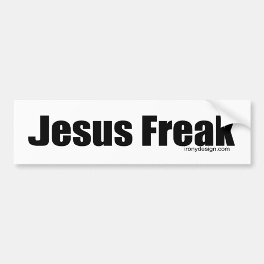 Jesus Freak Bumperstickers Autoaufkleber (Vorne)