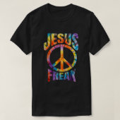 Jesus Freak Christlich Retro Gefärbte Krawatte Let T-Shirt (Design vorne)