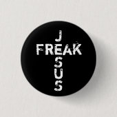 Jesus Freak - Cross Button (Vorderseite)