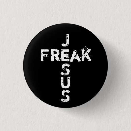 Jesus Freak - Cross Button (Vorderseite)