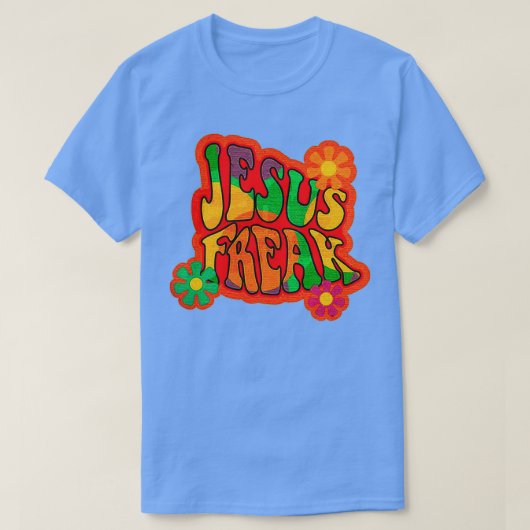 Jesus Freak Hippie-Bewegung T-Shirt (Design vorne)