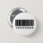 jesus freak Strichcode-Design Button (Vorne & Hinten)
