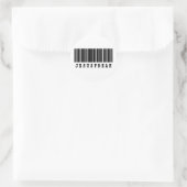 jesus freak Strichcode-Design Runder Aufkleber (Tasche)