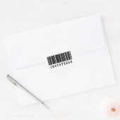 jesus freak Strichcode-Design Runder Aufkleber (Umschlag)