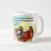 jesus freedom Jumbo-Tasse (Vorderseite Rechts)