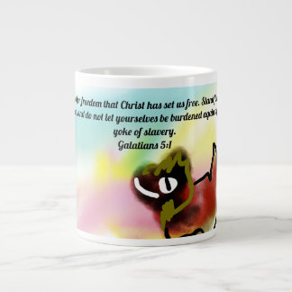 jesus freedom Jumbo-Tasse