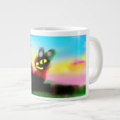 Jesus Freiheit Jumbo-Tasse (Vorderseite Rechts)