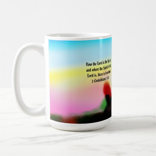 Jesus Freiheit  Kaffeetasse (Links)