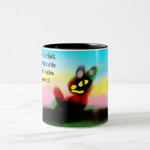 Jesus Freiheit Zweifarbige Tasse